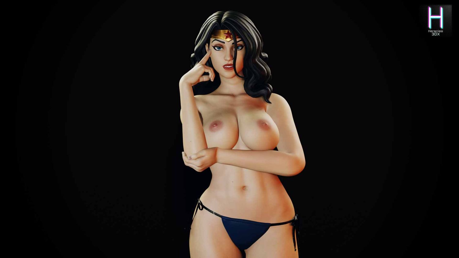 Wonder Woman and Diana Prince Panties Nipples Female Only Tits