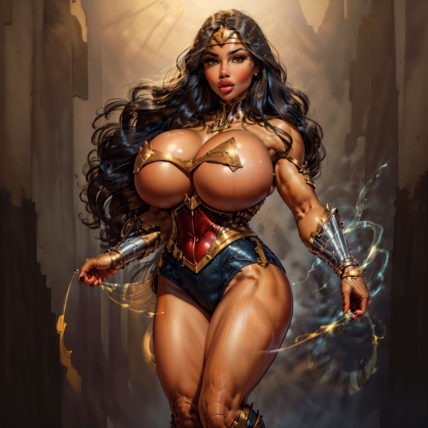 Wonder Woman and Diana Prince Solo Solo Female Huge Ass Muscular