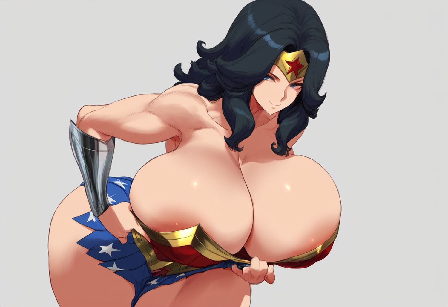 Wonder Woman and Diana Prince Solo Superheroine Muscular Female