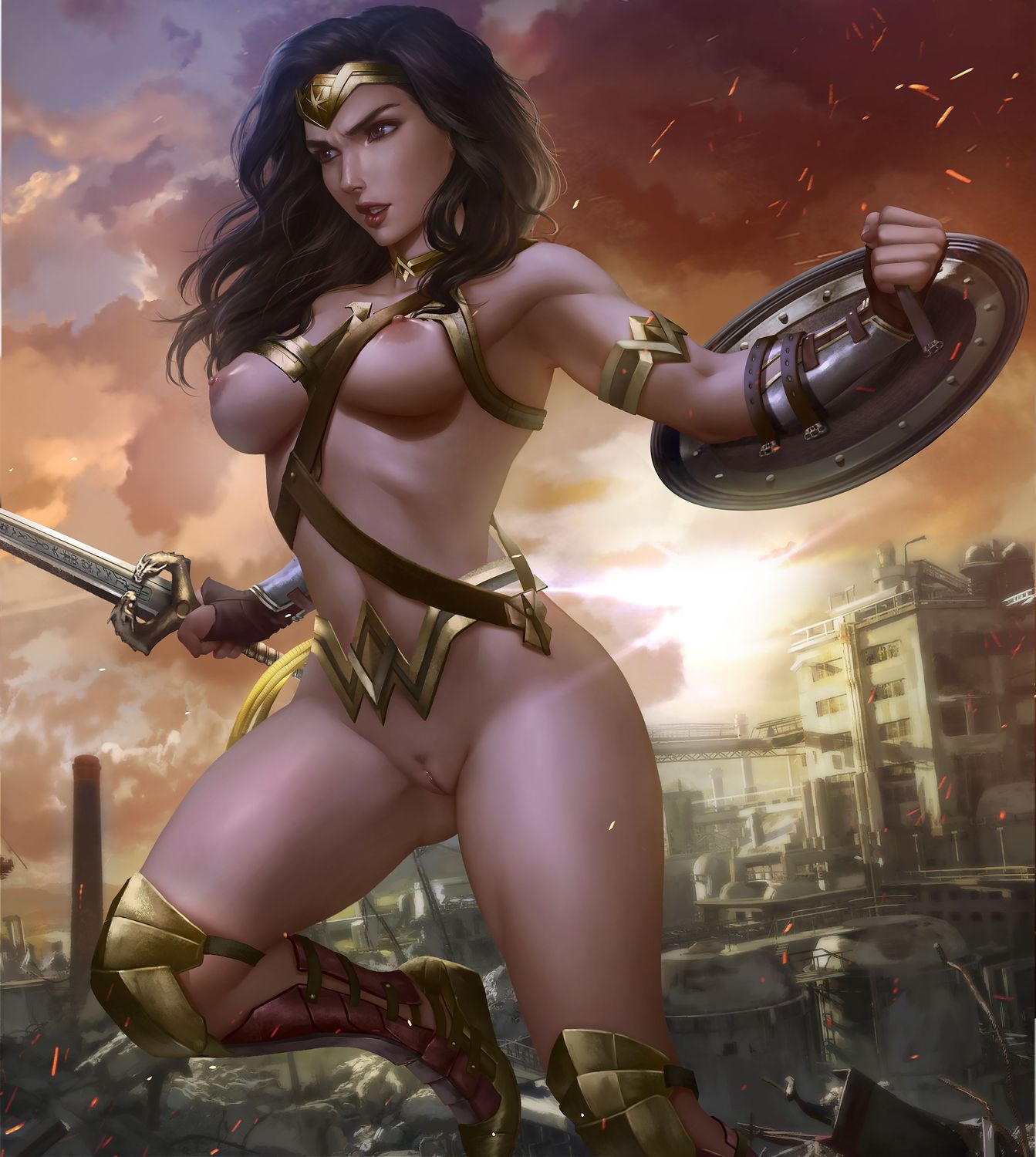 Wonder Woman Nipples