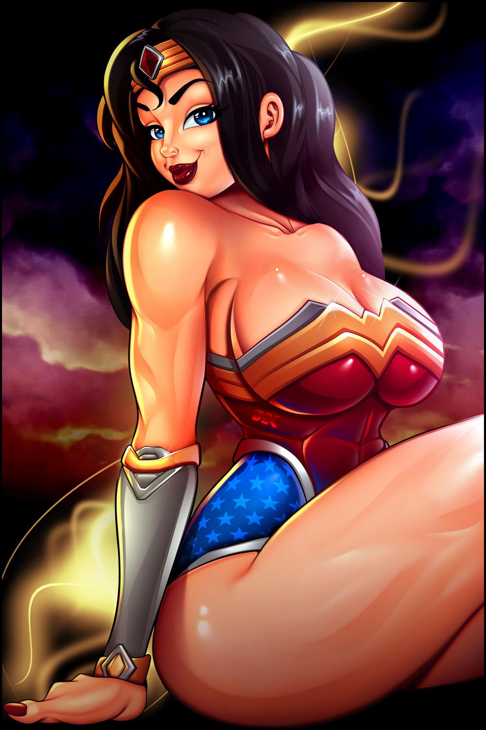 Wonder Woman and Diana Prince Superheroine Curvy Solo Busty Tits