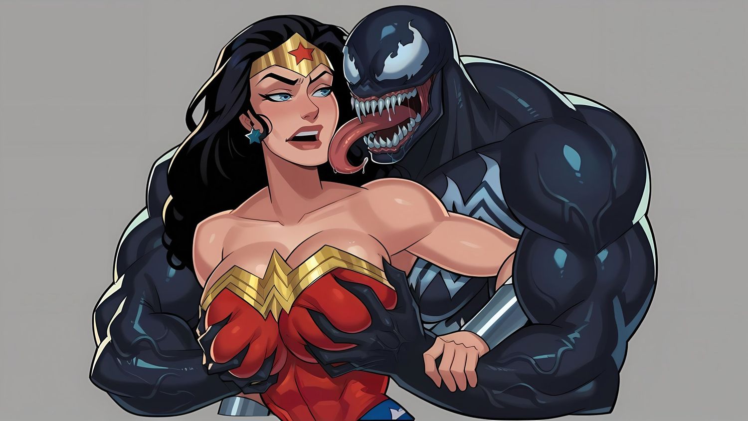 Wonder Woman and Diana Prince Superheroine Thicc Mature Huge Ass