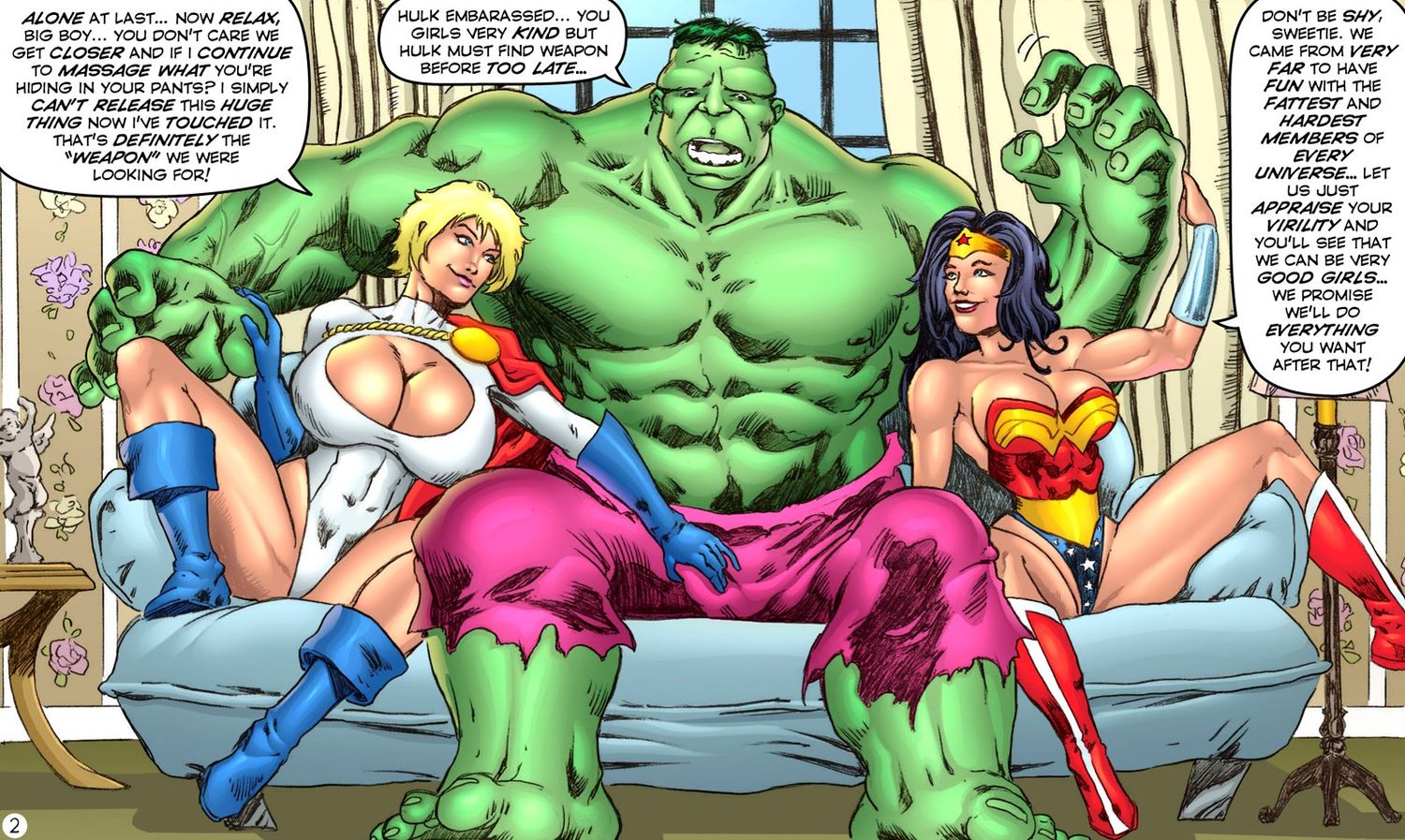 Wonder Woman and Power Girl Big Breast Huge Nipples Nipples Princess