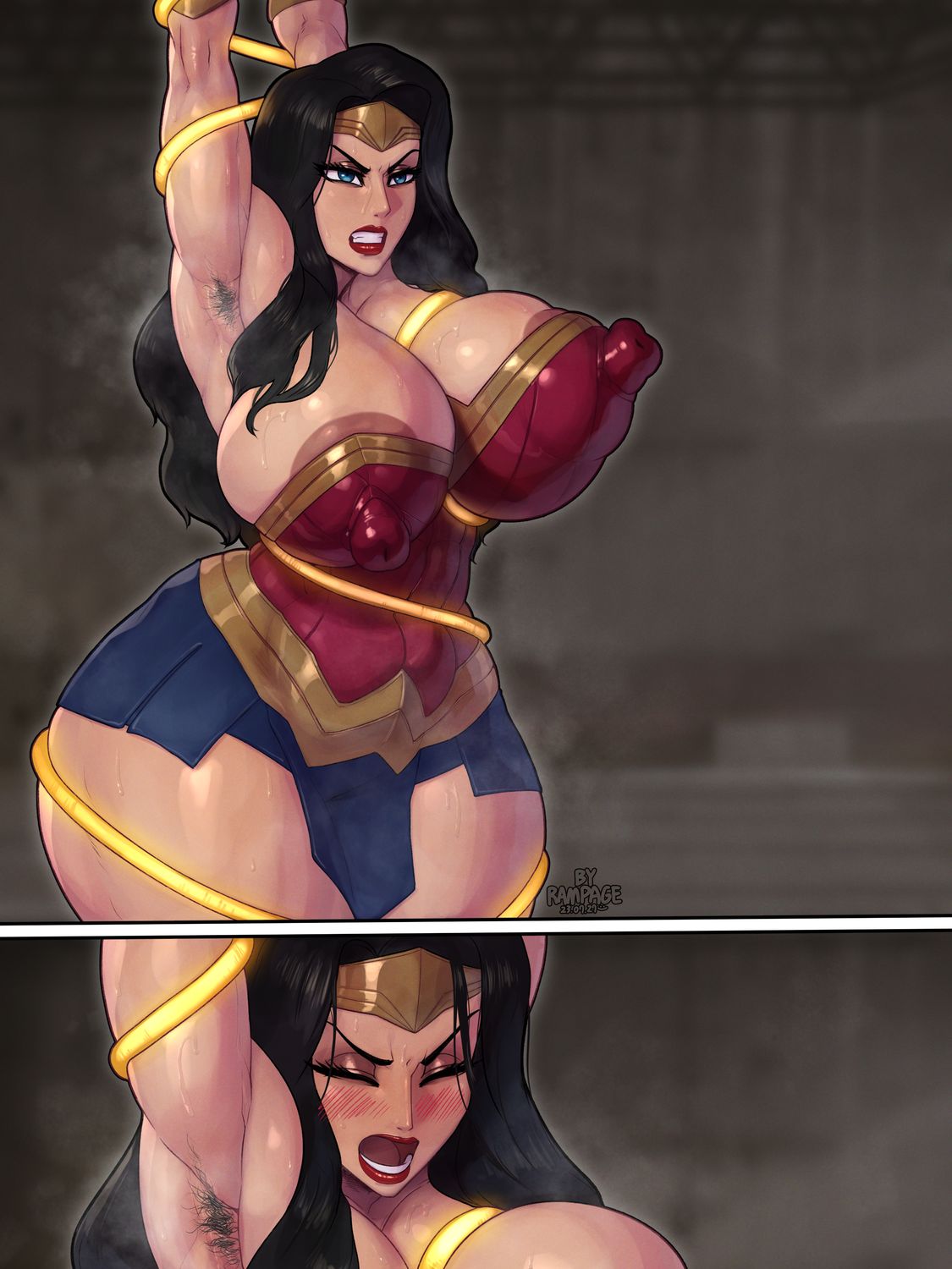 Wonder Woman Big Breast Armpit Fetish Solo Huge Nipples Solo Female