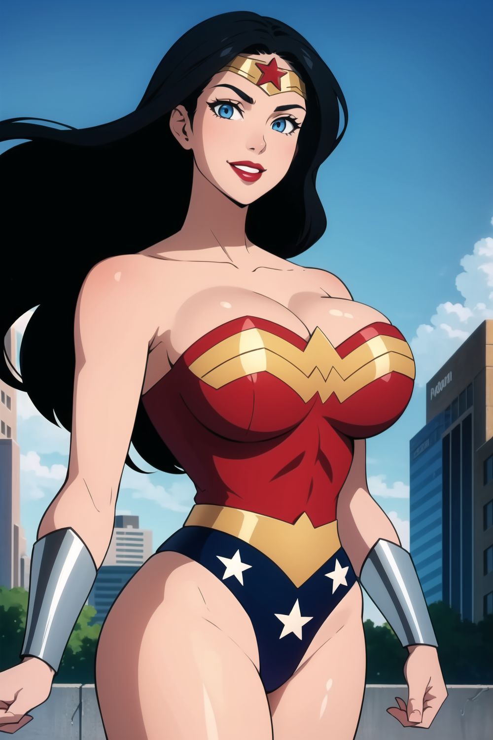 Wonder Woman Big Breast Solo Superheroine