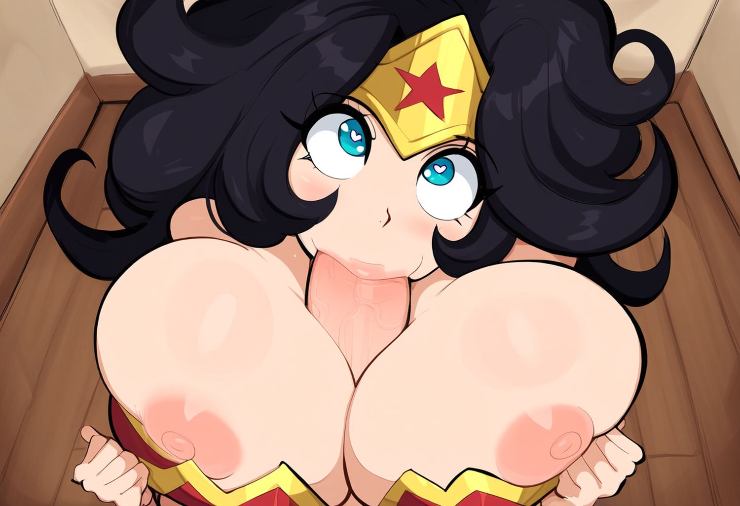 Wonder Woman Deepthroat Oral Blowjob Big Breast