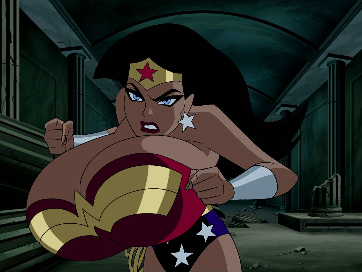 Wonder Woman Female Only Superheroine Big Breast Solo