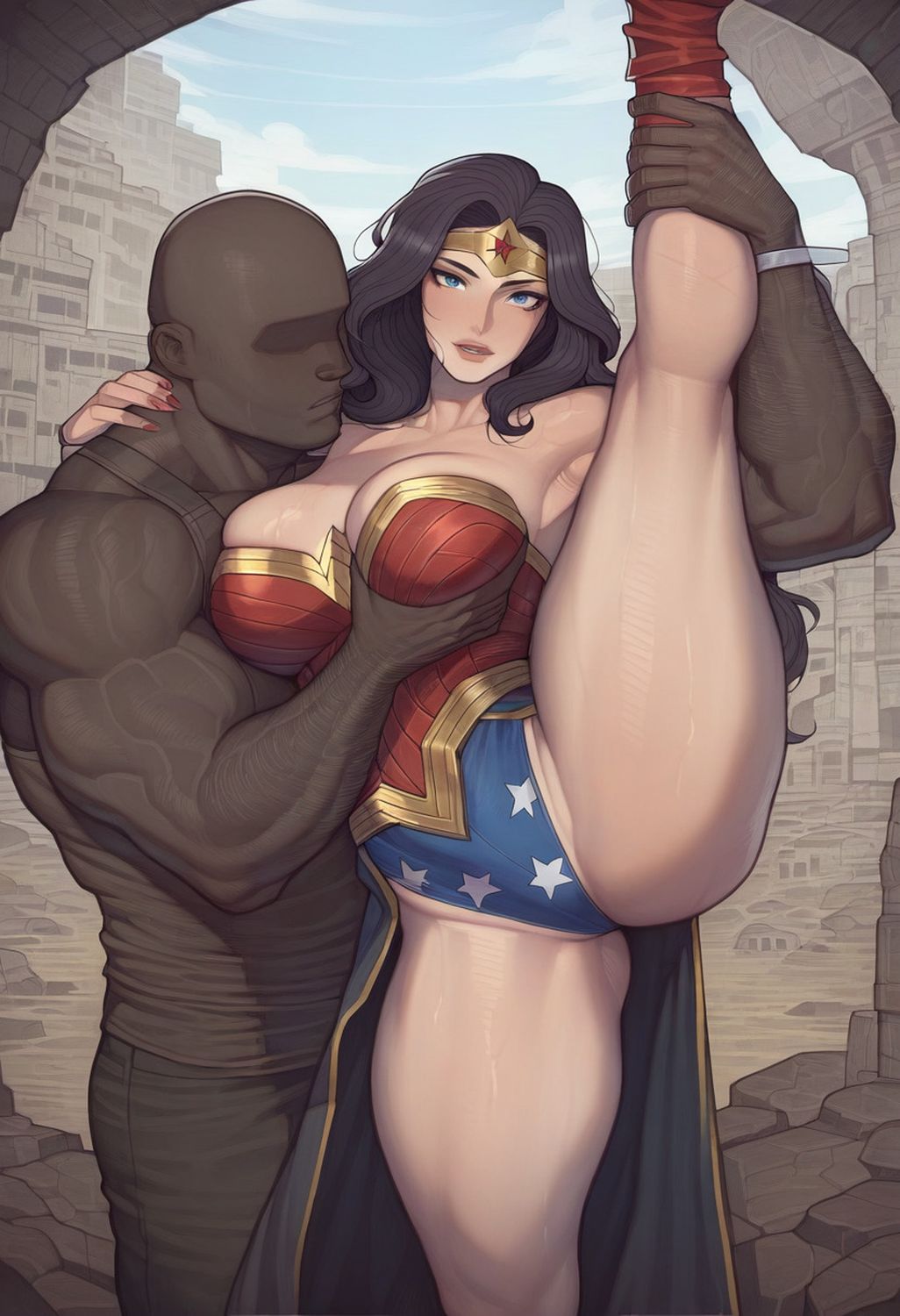 Wonder Woman Huge Ass Big Breast Huge Nipples Pussy Huge Butt