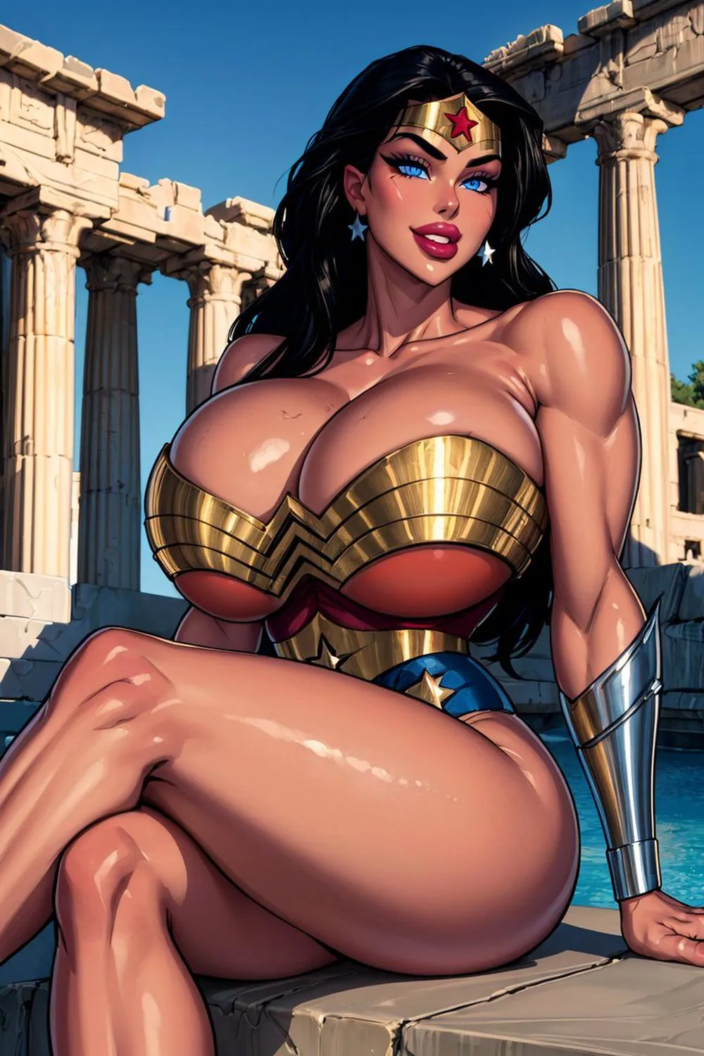 Wonder Woman Legs Big Breast Solo Solo Female Lips Female Only Tits