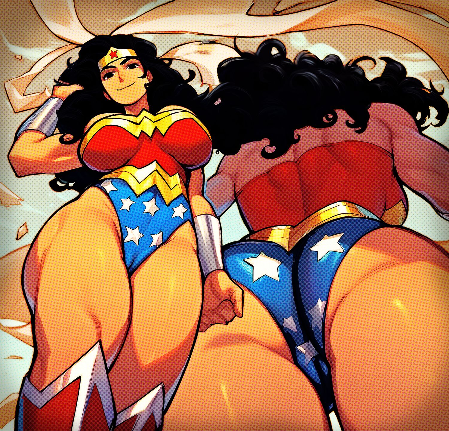 Wonder Woman Superhero Solo Muscular Female Femdom Superheroine