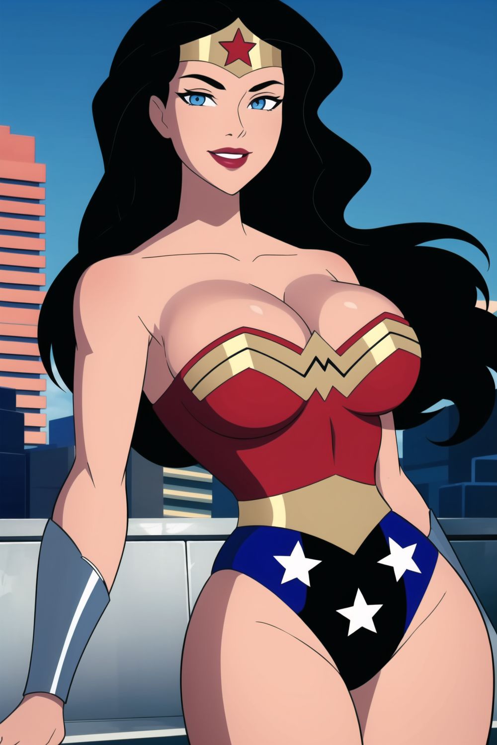 Wonder Woman Superheroine Big Breast Sweet