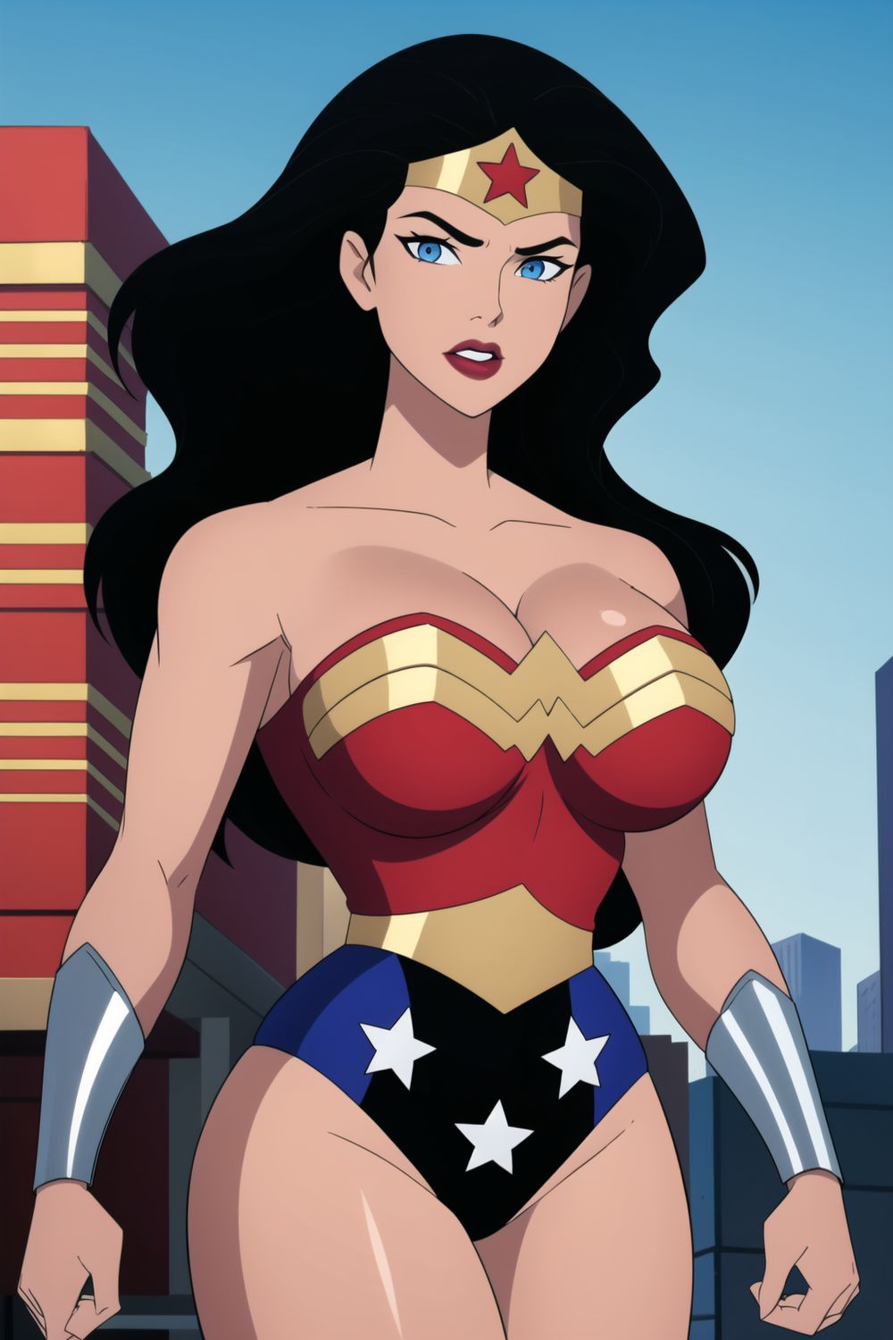 Wonder Woman Superheroine Big Breast