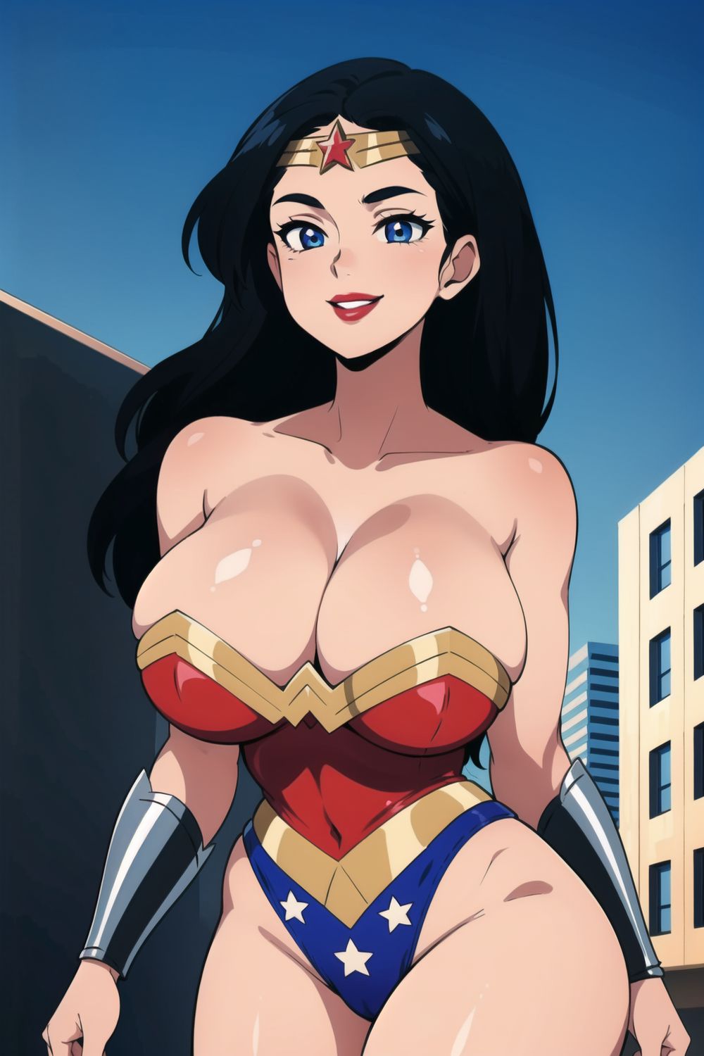 Wonder Woman Superheroine Solo Curvy Solo Female Superhero