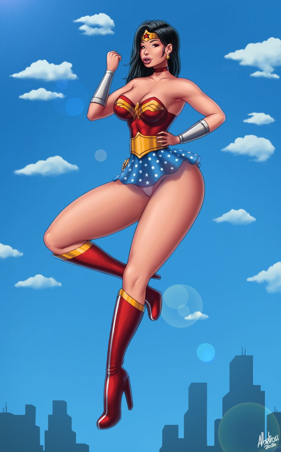 Wonder Woman Upskirt Solo Superheroine Panties